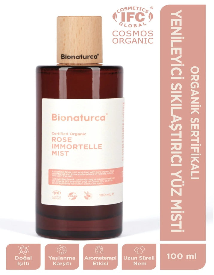 Organik Sertifikalı Yenileyici Sıkılaştırıcı Yüz Misti 100 ml
