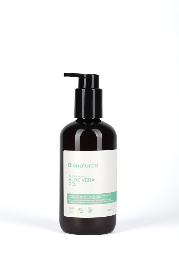 Organik Sertifikalı Onarıcı Nemlendirici Aloe Vera Jel 250 Ml.